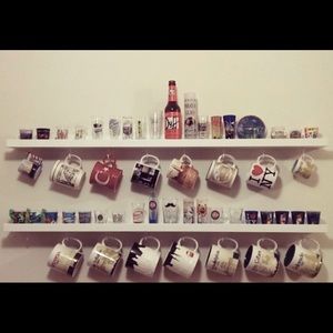 Mugs and shot glasses. Most are Starbucks Collectibles
